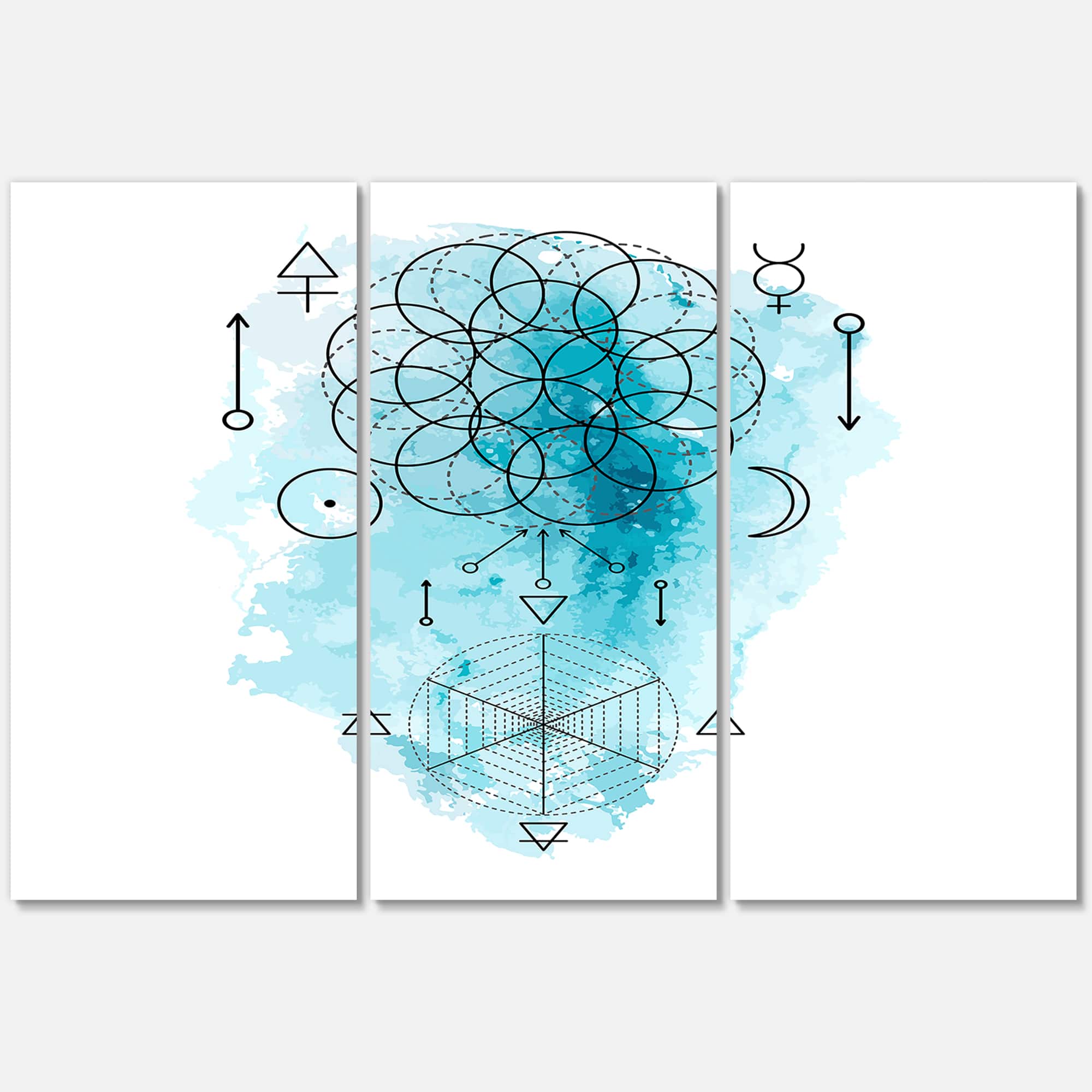 Designart - Symbol of Alchemy and Sacred Geometry I